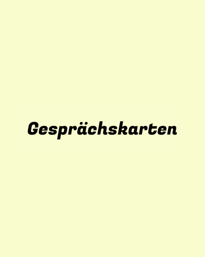 Gesprächskarten: 90 Fragen für lebendige Gespräche