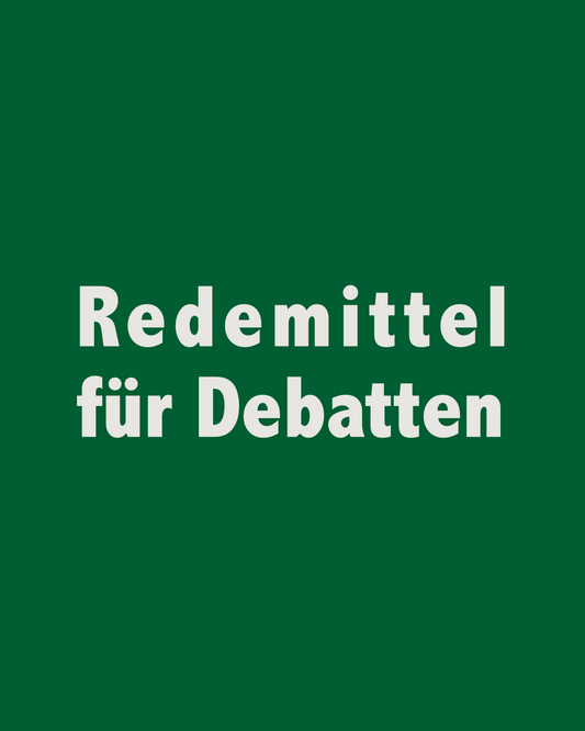 Komplettset fortgeschrittener Redemittel für Debatten